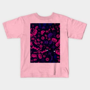 Halloween Pattern Art Design Kids T-Shirt